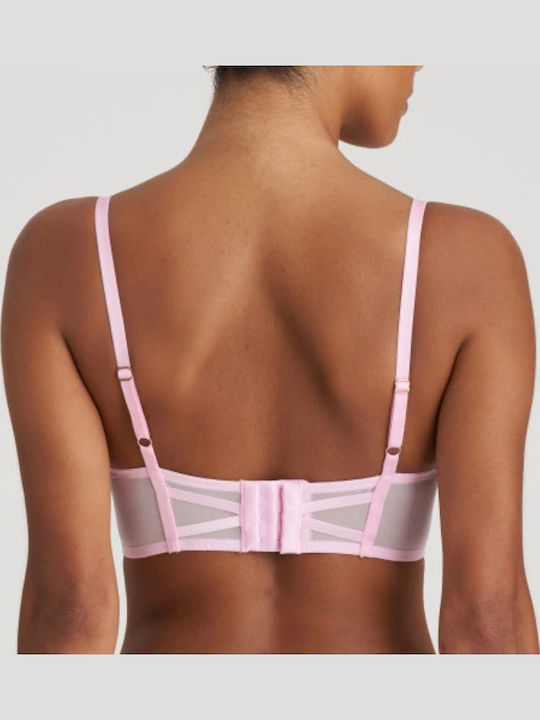 Balconette Rosa Büstenhalter Push Up mit Bügel