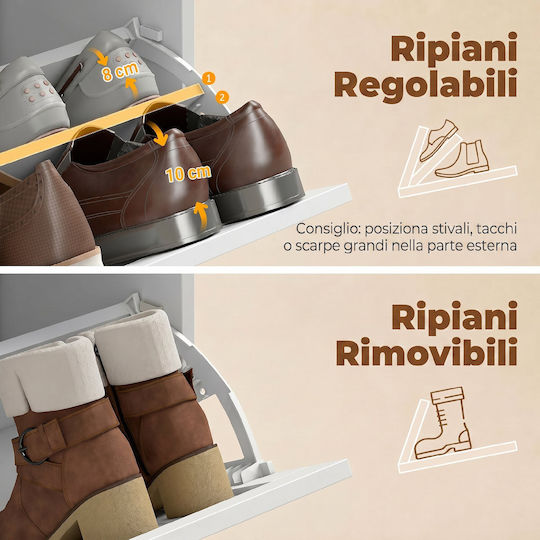 Wooden Shoe Organizer from Bamboo 60x24x118cm