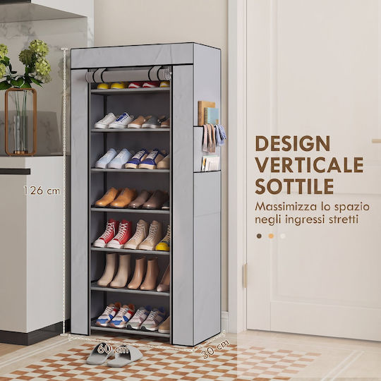 Fabric Shoe Organizer 60x30x126cm