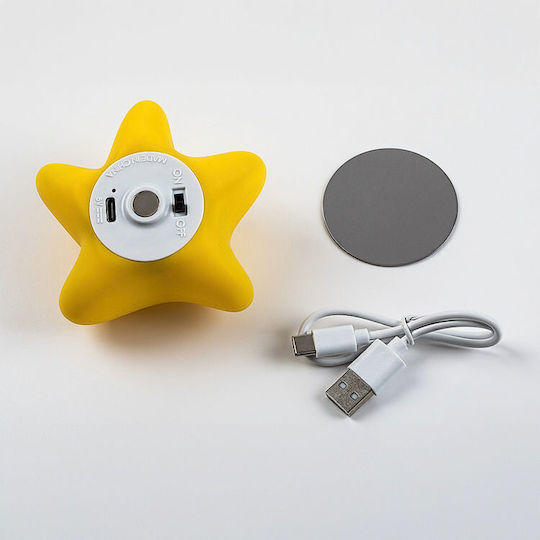 Rabalux Nursery Night Light LED Battery Yellow Warm