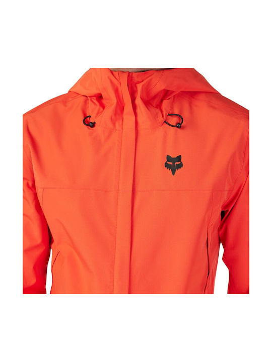 Fox Ranger Men's Waterproof Cycling Windbreaker Jacket Long Sleeve Orange