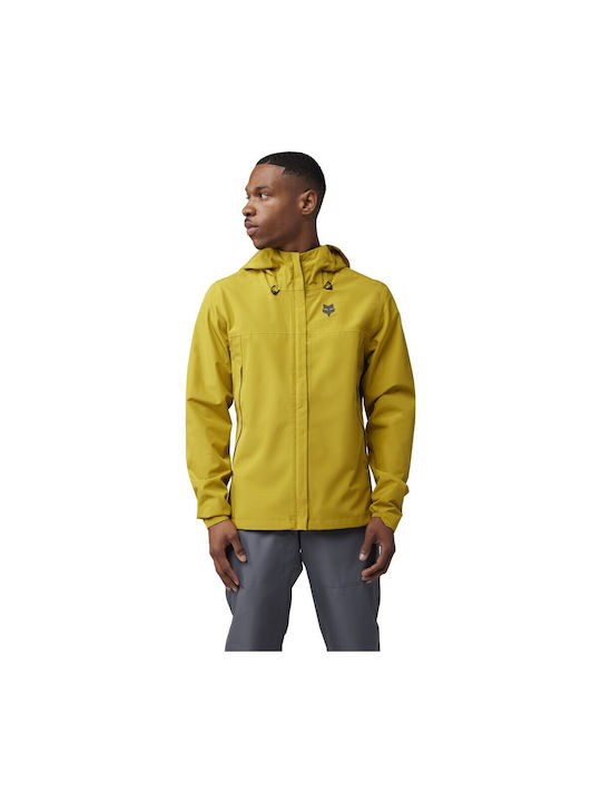 Fox Ranger Men's Waterproof Cycling Windbreaker Jacket Long Sleeve Yellow
