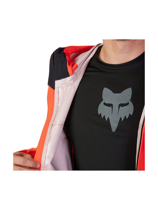 Fox Ranger Men's Waterproof Cycling Windbreaker Jacket Long Sleeve Orange