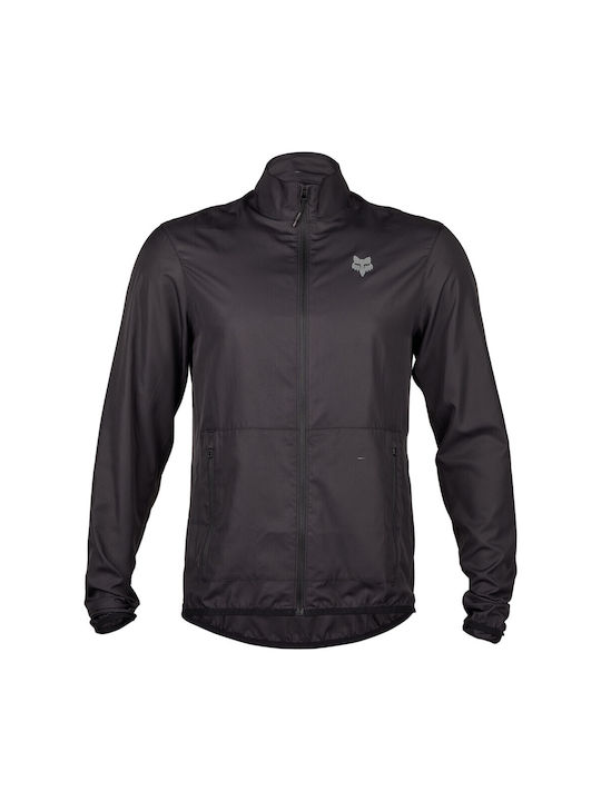 Fox Ranger Wind Men's Cycling Windbreaker Jacket Long Sleeve Black