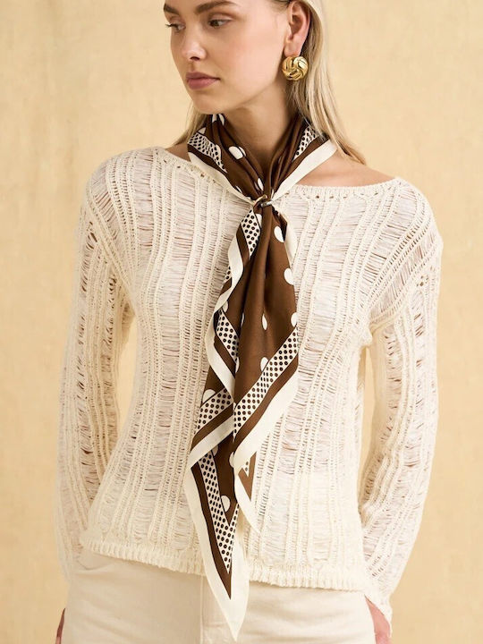 Laura Donini Women's White Shawl
