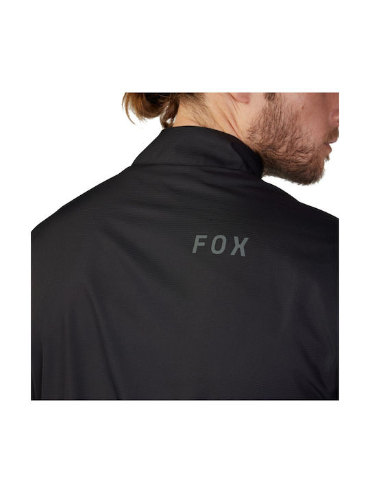 Fox Ranger Wind Men's Cycling Windbreaker Jacket Long Sleeve Black