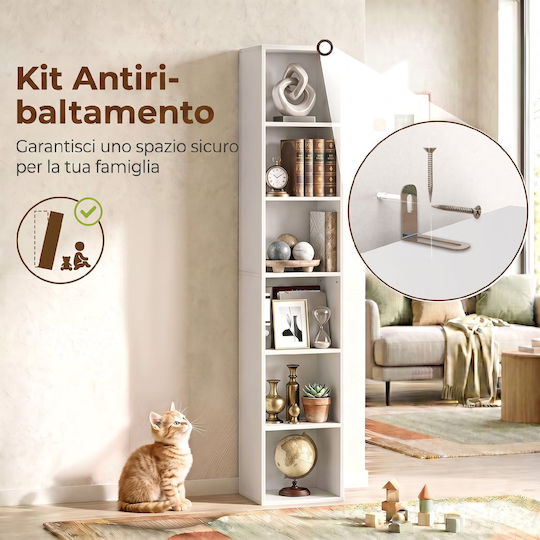 Βιβλιοθήκη Λευκό 30x24x159εκ.