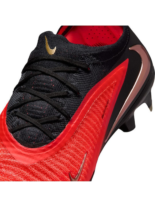Elite Phantom 6 Low Elite FG Football Shoes with Cleats Red