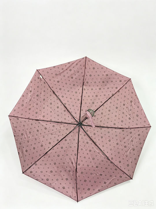 Intimona Winddichte Automatische Regenschirm Kompakt Rosa