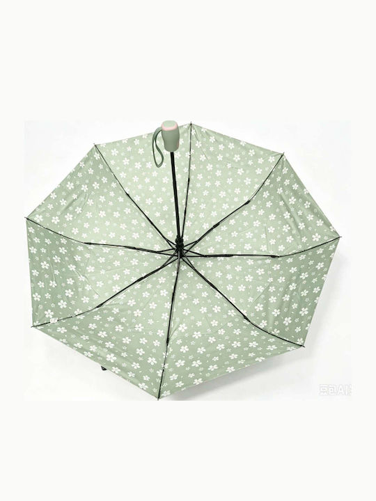 Intimonna Windproof Automatic Compact Green Umbrella