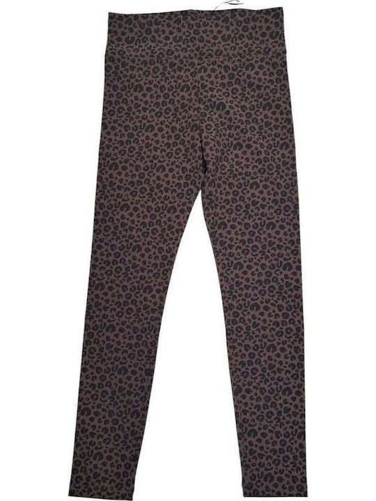 Colanți de damă maro leopard