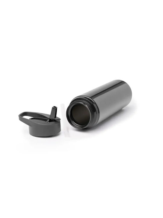 Roly Αθλητικό Παγούρι Ανοξείδωτο 700ml Μαύρο
