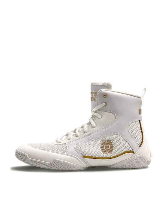 Hayabusa Mayweather Champ High Boxing Shoes White