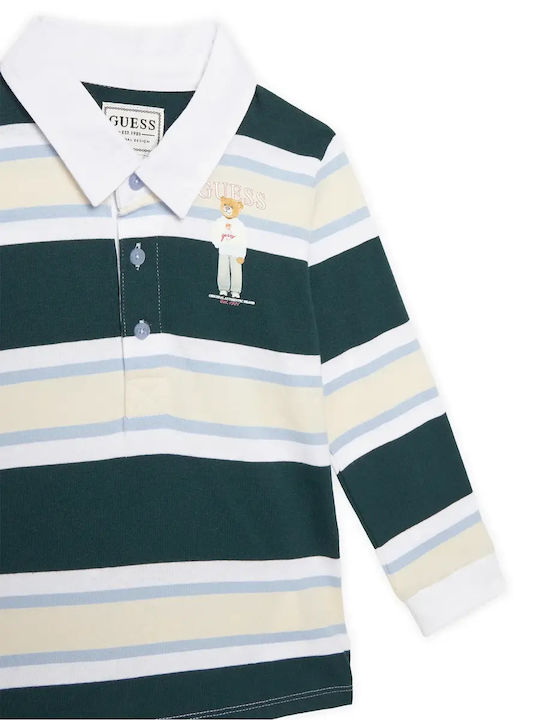 Kids Long-sleeved Multicolour Polo