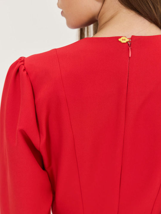 Summer Mini T-Shirt Dress Red