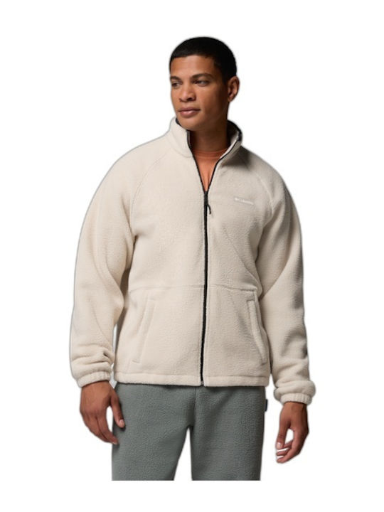 Men's Sherpa Cardigan Beige