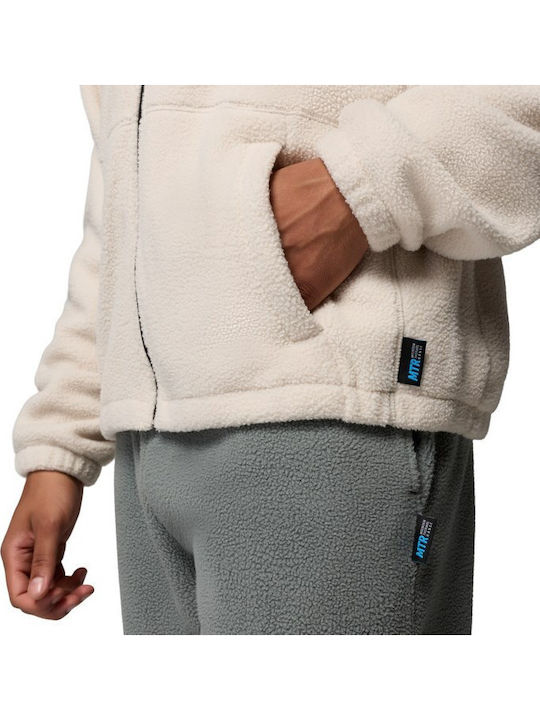Men's Sherpa Cardigan Beige
