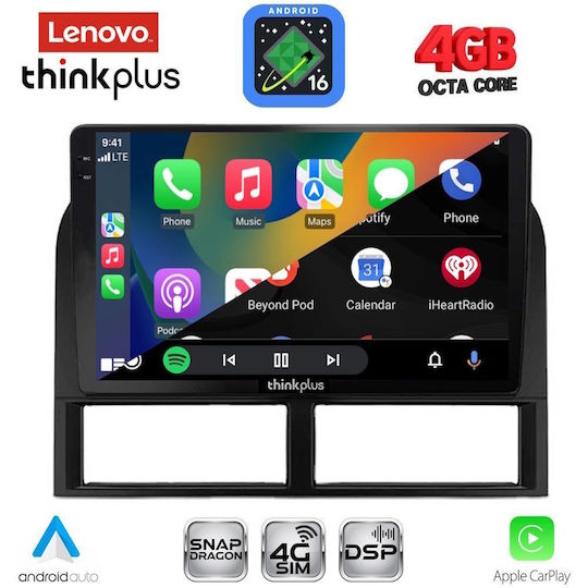 Lenovo Sistem Audio Auto pentru Jeep Grand Cherokee 1999-2004 Bluetooth USB Wi-Fi GPS Apple CarPlay Android Auto cu Ecran Tactil 9"