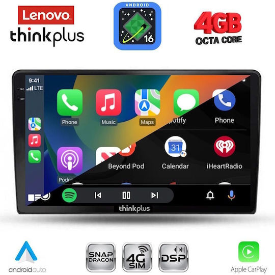 Lenovo Car Audio System for Kia Ceed 2009-2012 Bluetooth USB WiFi GPS Apple CarPlay Android Auto with 9" Touch Screen