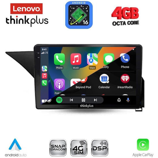 Lenovo Car Audio System for Mercedes-Benz E Class 2009-2016 Bluetooth USB WiFi GPS Apple CarPlay Android Auto with 10" Touch Screen
