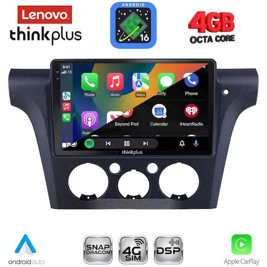 Lenovo Автомобилна Аудио Система за Mitsubishi Outlander 2001-2005 с Clima (Bluetooth/USB/WiFi/GPS/Apple CarPlay/Android Auto) с Touch Screen 10"