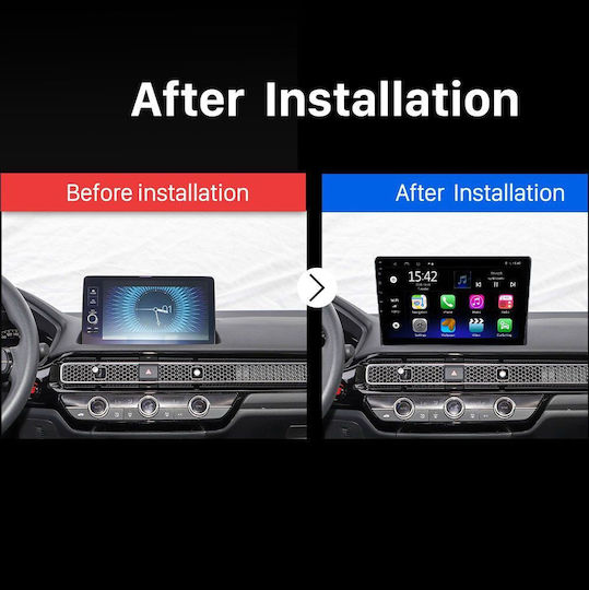 Lenovo Автомобилна Аудио Система за Honda Civic 2022-2026 (Bluetooth/USB/Вграден Wi-Fi/GPS/Apple CarPlay/Android Auto) с Touch Screen 10"