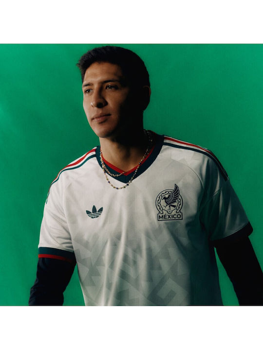 Мексико 26 Away Authentic Мъжка Фланелка за Футболен Екип
