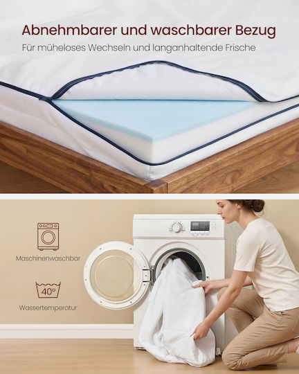 Vasagle Double-Sided Memory Foam Double Mattress 140x200x16cm