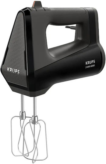 Krups 3mix 6000 Μίξερ Χειρός 600W Μαύρο
