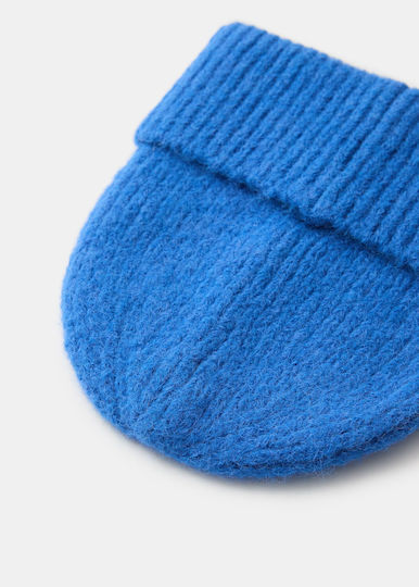 Beanie Unisex Σκούφος Πλεκτός σε Μπλε χρώμα