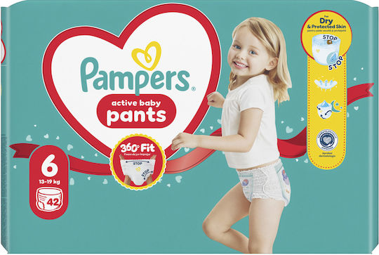 Pampers Pampers Πάνες Βρακάκι 6. Μέγεθος 42 Τεμάχια
