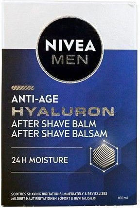 Nivea Мъжки Анти Ейдж Хиалурон След Бръснене Балсам с Хиалуронова Киселина 100мл