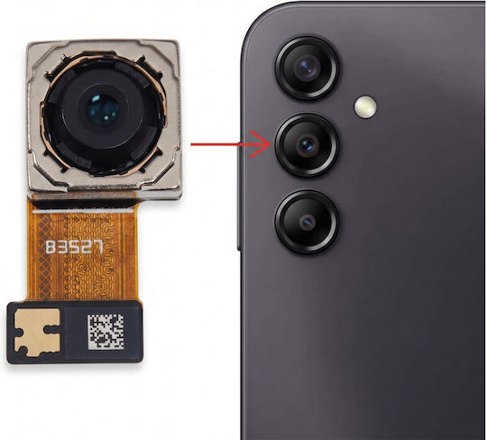Clappio Rear Camera Samsung Galaxy A14 5g 50mp Wide Angle Lens Replacement Black