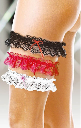 Softline 7401 Floral Lace Garter Strapsbänder mit Spitze Weiße