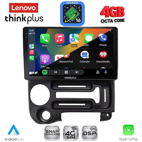 Lenovo Автомобилна Аудио Система За Hyundai Atos 1996-2013 Bluetooth USB WiFi GPS Apple CarPlay Android Auto С Touch Screen 9"