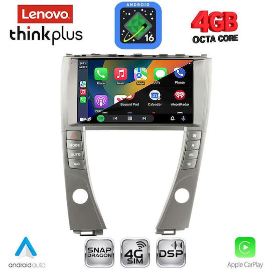 Lenovo Car Audio System for Lexus ES 2006-2013 (Bluetooth/USB/WiFi/GPS/Apple CarPlay/Android Auto) with 9" Touch Screen