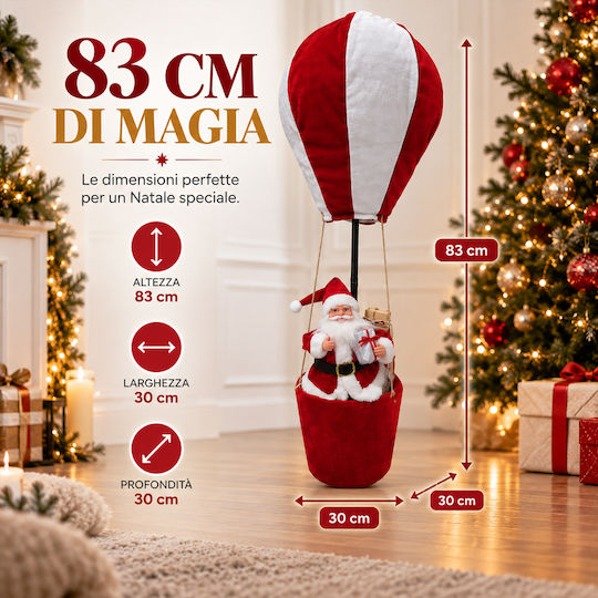Bakaji Christmas Figure Height 30cm