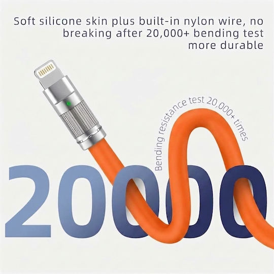 Leewello USB-C to Lightning Cable Orange 2m 783091