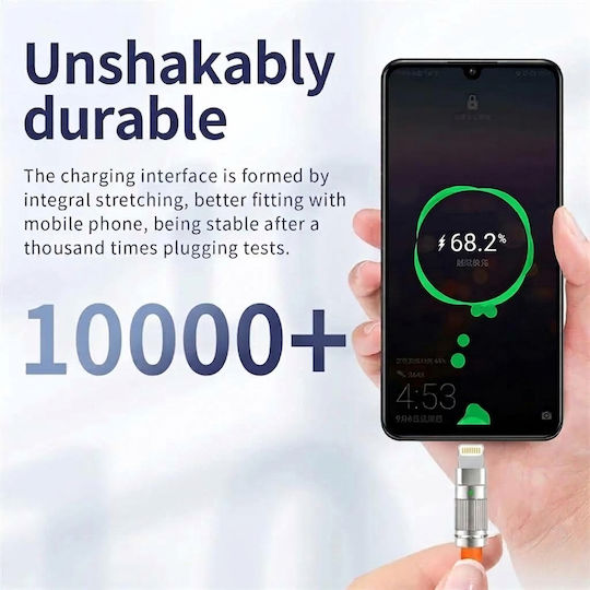 Leewello USB-C to Lightning Cable Orange 2m 783091