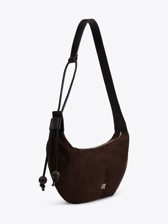 Women's Hobo Bag Suede Brown
