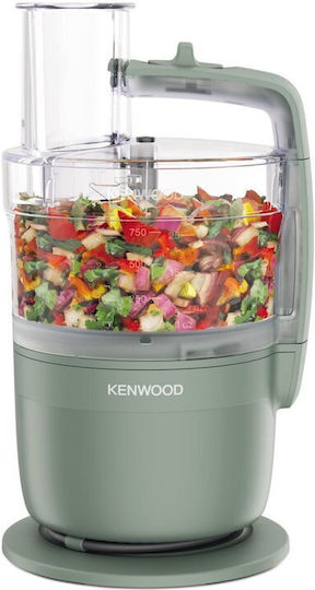Kenwood Compact Procesor Alimentar Multifuncțional 900W cu Recipient 1.3lt și Vas Blender Verde