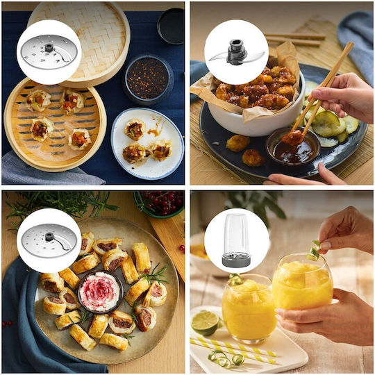 Kenwood Compact Procesor Alimentar Multifuncțional 900W cu Recipient 1.3lt și Vas Blender Verde