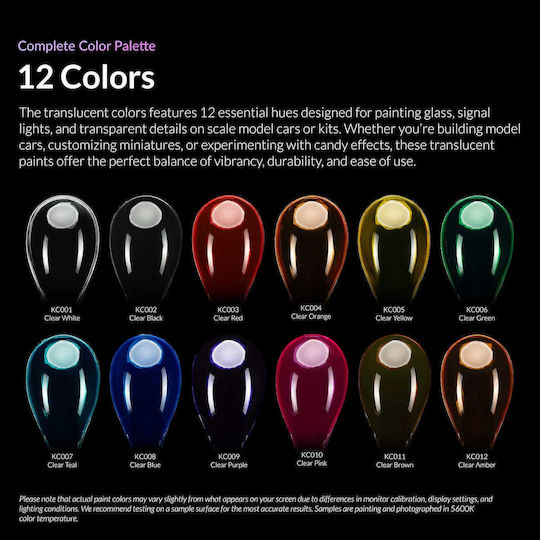Gaahleri Modellbau-Farben Translucent Rosa 20ml