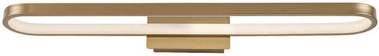 Rabalux Modern Bathroom Wall Light with Integrated LED and Natural White Light Gold