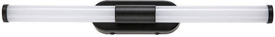 Rabalux Modern Bathroom Wall Lamp with Integrated LED and Natural White Light Black