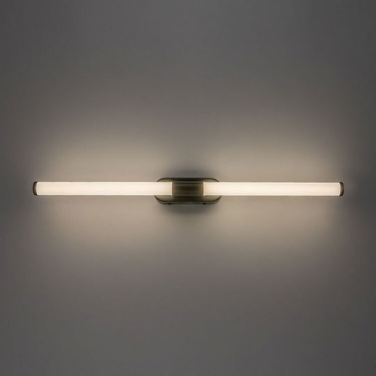 Rabalux Modern Bathroom Wall Lamp with Integrated LED and Natural White Light Black