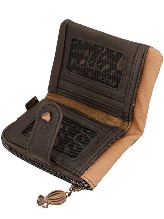 Small Women's Wallet with RFID Brown