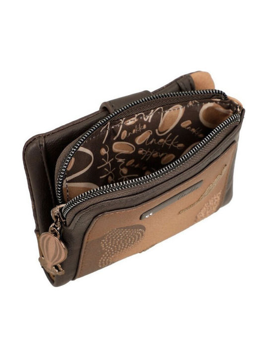 Small Women's Wallet with RFID Brown