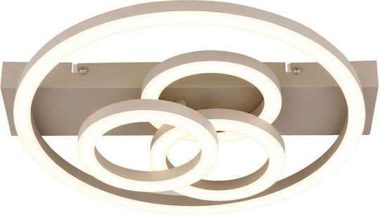 Globo Lighting Deckenleuchte Montieren Beige mit Integrierte LED