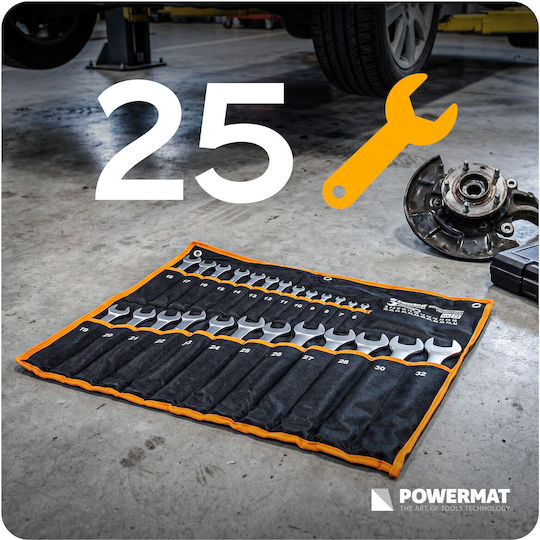 Powermat Set 25 Einzeln Polygon Schraubenschlüssel